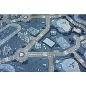 Dywany Łuszczów Blue Kid's Anti-slip Carpet 100x600cm Dywany Łuszczów Blue Kid's Anti-slip Carpet 100x600cm