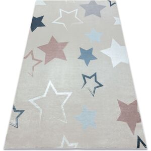 RugsX BAMBINO 48130 Kids Stars Washable Carpet - Beige / Grey - Carpet Type RugsX BAMBINO 48130 Kids Stars Washable Carpet - Beige / Grey - Carpet Type