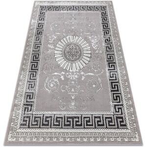 RugsX BLISS Z160AZ246 carpet dark grey - Frame, greek, exclusive, structural - Carpets RugsX BLISS Z160AZ246 carpet dark grey - Frame, greek, exclusive, structural - Carpets