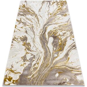 RugsX BLISS Z162AZ173 carpet gold / cream - Modern, abstract, structural 160x220 cm RugsX BLISS Z162AZ173 carpet gold / cream - Modern, abstract, structural 160x220 cm