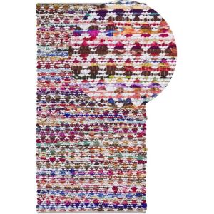 Beliani Area Rug Multicolour Polyester Cotton - 80 x 150 cm - Rectangular Beliani Area Rug Multicolour Polyester Cotton - 80 x 150 cm - Rectangular