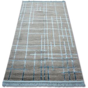 Rugsx - Carpet acrylic manyas 191AA Grey/Blue fringe blue 160x230 cm Rugsx - Carpet acrylic manyas 191AA Grey/Blue fringe blue 160x230 cm