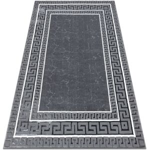 RUGSX Carpet ALLURE 1960 Greek key, frame - Structural, stylish, glamour grey grey 160x220 cm RUGSX Carpet ALLURE 1960 Greek key, frame - Structural, stylish, glamour grey grey 160x220 cm