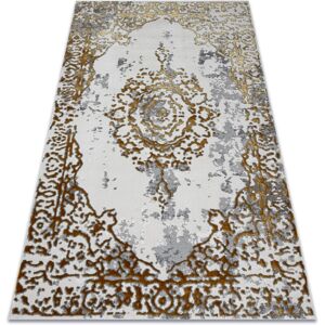 Rugsx - Carpet allure 1961 Ornament, frame - Structural, stylish, glamour gold / white yellow 120x170 cm Rugsx - Carpet allure 1961 Ornament, frame - Structural, stylish, glamour gold / white yellow 120x170 cm