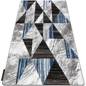 RUGSX Carpet alter Nano Triangles blue blue 280x370 cm RUGSX Carpet alter Nano Triangles blue blue 280x370 cm