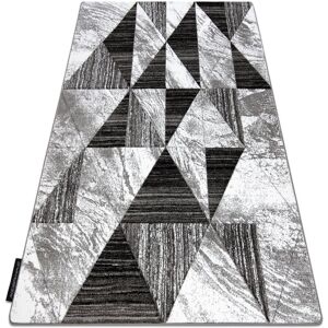 Rugsx - Carpet alter Nano Triangles grey grey 180x270 cm Rugsx - Carpet alter Nano Triangles grey grey 180x270 cm