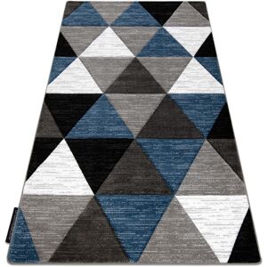 Rugsx - Carpet alter Rino Triangles blue blue 200x290 cm Rugsx - Carpet alter Rino Triangles blue blue 200x290 cm