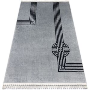 Rugsx - Carpet amour 53116D grey - Geometric, lines modern, elegant grey 118x180 cm Rugsx - Carpet amour 53116D grey - Geometric, lines modern, elegant grey 118x180 cm