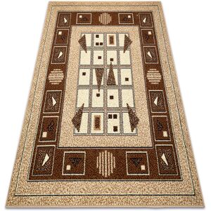 Morad DZETA Beige Carpet - Geometric Vintage Style Morad DZETA Beige Carpet - Geometric Vintage Style