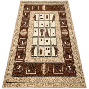 RUGSX Carpet BCF Morad DZETA geometric, classic - beige beige 200x300 cm RUGSX Carpet BCF Morad DZETA geometric, classic - beige beige 200x300 cm