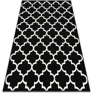 Rugsx - Carpet bcf Morad trelis Trelis Moroccan - black black 300x400 cm Rugsx - Carpet bcf Morad trelis Trelis Moroccan - black black 300x400 cm