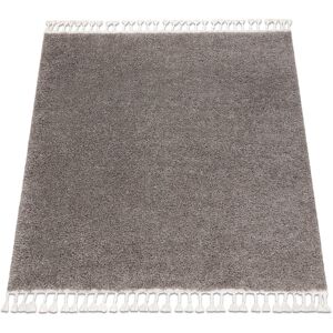 RugsX Berber Square Carpet - 9000 - Brown - Moroccan Shaggy - 160x160 cm RugsX Berber Square Carpet - 9000 - Brown - Moroccan Shaggy - 160x160 cm