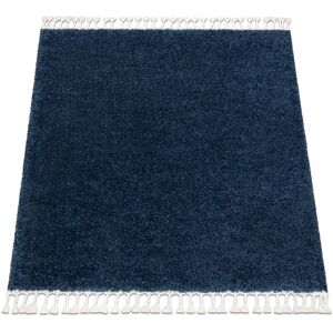 Rugsx - Carpet berber square 9000 navy Fringe Berber Moroccan shaggy blue 160x160 cm Rugsx - Carpet berber square 9000 navy Fringe Berber Moroccan shaggy blue 160x160 cm