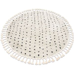 BERBER SYLA B752 Carpet - Geometric Shaggy Rug - 120cm BERBER SYLA B752 Carpet - Geometric Shaggy Rug - 120cm