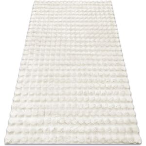 RugsX White Rabbit Fur Imitation Carpet - 3D Structure - 60x100cm RugsX White Rabbit Fur Imitation Carpet - 3D Structure - 60x100cm