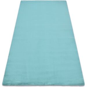 RugsX Bunny Aqua Blue Imitation Fur Carpet - Rug RugsX Bunny Aqua Blue Imitation Fur Carpet - Rug