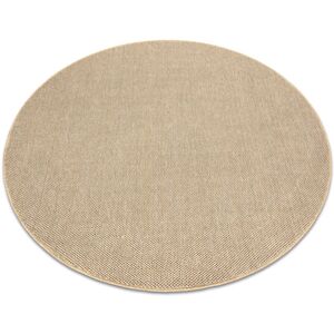 RUGSX Carpet CASABLANCA LOOM circle beige, loop, soft indoor & outdoor beige round 200 cm RUGSX Carpet CASABLANCA LOOM circle beige, loop, soft indoor & outdoor beige round 200 cm