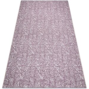 Rugsx - Carpet color 47373260 sisal lines, triangles, herringbone purple / beige purple 200x290 cm Rugsx - Carpet color 47373260 sisal lines, triangles, herringbone purple / beige purple 200x290 cm