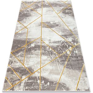 Rugsx - Carpet core 1818 Geometric - structural, two levels of fleece, ivory / gold beige 120x170 cm Rugsx - Carpet core 1818 Geometric - structural, two levels of fleece, ivory / gold beige 120x170 cm