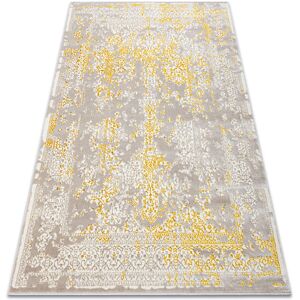 RugsX - Modern Beige/Gold 2-Level Fleece Carpet - 140x190 cm - Carpet RugsX - Modern Beige/Gold 2-Level Fleece Carpet - 140x190 cm - Carpet