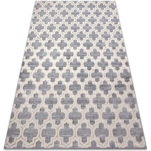 Rugsx - Carpet core W6764 Trellis - structural, two levels of fleece, grey / cream grey 240x330 cm Rugsx - Carpet core W6764 Trellis - structural, two levels of fleece, grey / cream grey 240x330 cm