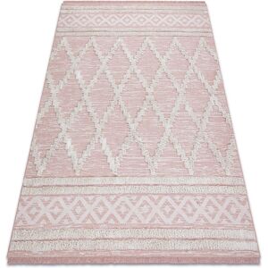RugsX Eco Sisals Carpet - Pink/Cream - 78x150 cm - Durable & Washable RugsX Eco Sisals Carpet - Pink/Cream - 78x150 cm - Durable & Washable