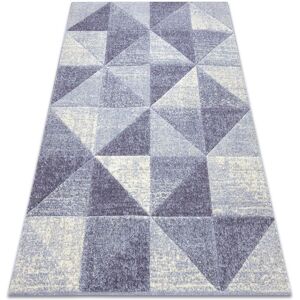 RUGSX Carpet feel 5672/17944 Triangles beige/violet purple 160x220 cm RUGSX Carpet feel 5672/17944 Triangles beige/violet purple 160x220 cm