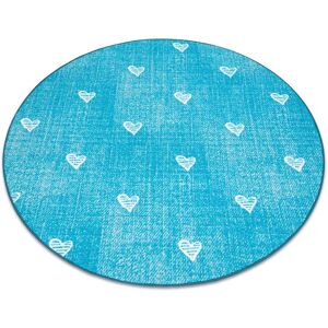 Dywany Łuszczów Turquoise Blue Kids Circle Carpet - Kids & Vintage Dywany Łuszczów Turquoise Blue Kids Circle Carpet - Kids & Vintage