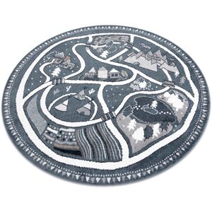 Dywany Łuszczów FUN Land Children's Carpet - Blue Circle 140cm Dywany Łuszczów FUN Land Children's Carpet - Blue Circle 140cm