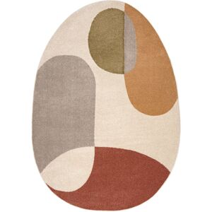 RUGSX Carpet FUSION 5706 cream / terracotta Shape - Geometric, modern, abstract, irregular beige 200x290 cm RUGSX Carpet FUSION 5706 cream / terracotta Shape - Geometric, modern, abstract, irregular beige 200x290 cm