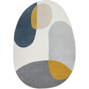 RUGSX Carpet FUSION 5706 white / light grey / gold Shape - Geometric, modern, abstract, irregular multicolour 160x220 cm RUGSX Carpet FUSION 5706 white / light grey / gold Shape - Geometric, modern, abstract, irregular multicolour 160x220 cm
