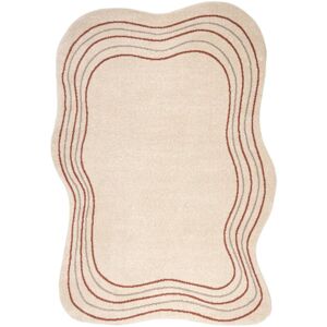 RUGSX Carpet FUSION 5707 cream / terracotta Shape - Abstraction, modern, abstract, irregular beige 200x290 cm RUGSX Carpet FUSION 5707 cream / terracotta Shape - Abstraction, modern, abstract, irregular beige 200x290 cm