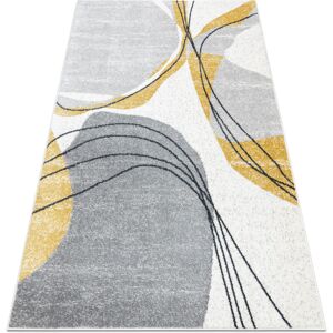 Rugsx - Carpet fusion 5868 white / yellow - Lines, modern, abstract yellow 160x220 cm Rugsx - Carpet fusion 5868 white / yellow - Lines, modern, abstract yellow 160x220 cm