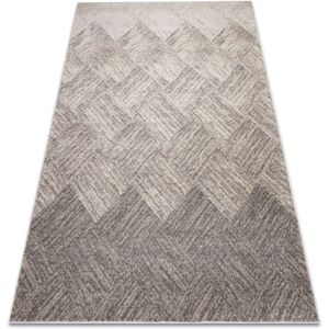 RUGSX Carpet FUSION 9775 beige / brown - Geometric, modern, abstract beige 140x190 cm RUGSX Carpet FUSION 9775 beige / brown - Geometric, modern, abstract beige 140x190 cm