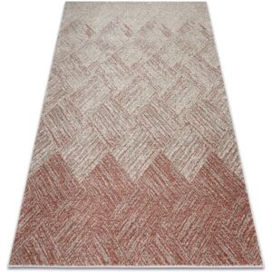 RUGSX Carpet FUSION 9775 cream / terracotta - Geometric, modern, abstract red 240x330 cm RUGSX Carpet FUSION 9775 cream / terracotta - Geometric, modern, abstract red 240x330 cm