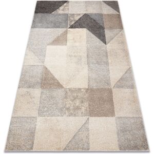 Rugsx - Carpet fusion 9777 cream / beige - Geometric, modern, abstract beige 140x190 cm Rugsx - Carpet fusion 9777 cream / beige - Geometric, modern, abstract beige 140x190 cm