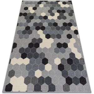 HEOS 78537 Carpet - Grey / Cream - Hexagon - 120x170 cm - Carpet Type HEOS 78537 Carpet - Grey / Cream - Hexagon - 120x170 cm - Carpet Type