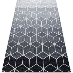 RUGSX Carpet HEOS 78590 cream / silver / anthracite CUBE grey 190x270 cm RUGSX Carpet HEOS 78590 cream / silver / anthracite CUBE grey 190x270 cm