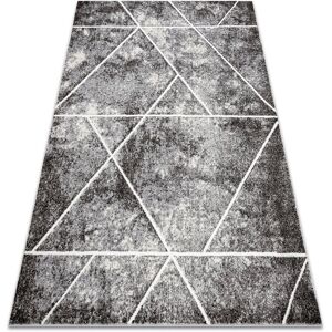Rugsx - Carpet mateo 8031/644 Modern, geometric, triangles - structural grey grey 160x220 cm Rugsx - Carpet mateo 8031/644 Modern, geometric, triangles - structural grey grey 160x220 cm