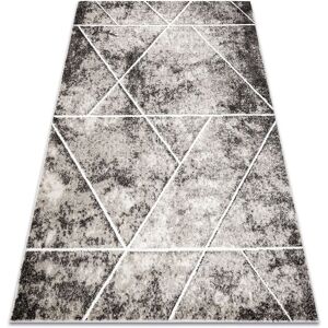 MATEO Carpet - Geometric Triangles - Grey / Beige - Carpet MATEO Carpet - Geometric Triangles - Grey / Beige - Carpet