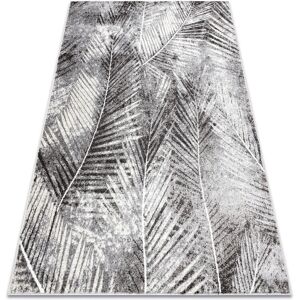 Dywany Łuszczów MATEO 8035/644 Modern palm leaves - structural grey - Carpet Dywany Łuszczów MATEO 8035/644 Modern palm leaves - structural grey - Carpet