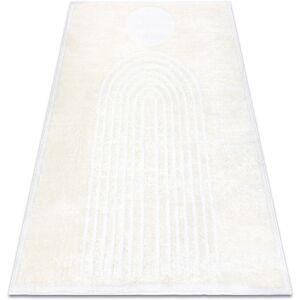 RugsX - Model 8597 Cream Geometric Carpet - Carpet Type RugsX - Model 8597 Cream Geometric Carpet - Carpet Type