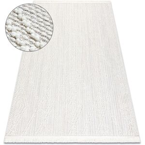Rugsx - Carpet nano EN14A Diamonds, loop, flat woven white white 160x220 cm Rugsx - Carpet nano EN14A Diamonds, loop, flat woven white white 160x220 cm
