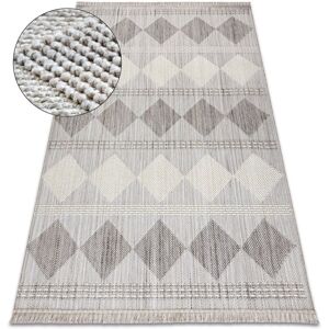 RUGSX - Modern Gray/Beige Polyester Rug - Nano Collection RUGSX - Modern Gray/Beige Polyester Rug - Nano Collection
