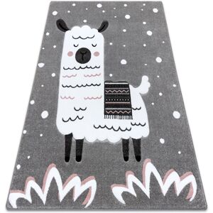 Dywany Łuszczów PETIT LAMA Grey Carpet 140x190cm - Childrens Room Rug Dywany Łuszczów PETIT LAMA Grey Carpet 140x190cm - Childrens Room Rug