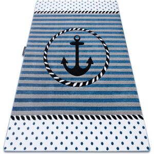 Dywany Łuszczów Petit Marine Anchor Sea Blue Carpet - Kids Safe & Durable Dywany Łuszczów Petit Marine Anchor Sea Blue Carpet - Kids Safe & Durable
