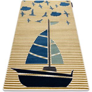 Rugsx - Carpet petit sail boat, sailboat gold yellow 200x290 cm Rugsx - Carpet petit sail boat, sailboat gold yellow 200x290 cm