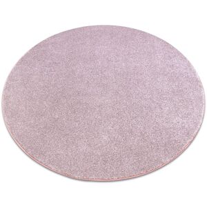 Rugsx - Carpet, round san miguel blush pink 61 plain, flat, one colour pink round 150 cm Rugsx - Carpet, round san miguel blush pink 61 plain, flat, one colour pink round 150 cm