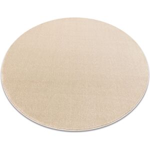 Rugsx - Carpet round seduction cream 34 soft, durable, bedroom, hotel beige round 133 cm Rugsx - Carpet round seduction cream 34 soft, durable, bedroom, hotel beige round 133 cm