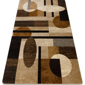 RUGSX Carpet ROYAL 5376 Geometric, circles - beige / cream beige 100x200 cm RUGSX Carpet ROYAL 5376 Geometric, circles - beige / cream beige 100x200 cm